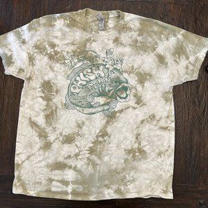 Phish -Neutral tie-dye concert tee shirt > Wilmington NC 2023